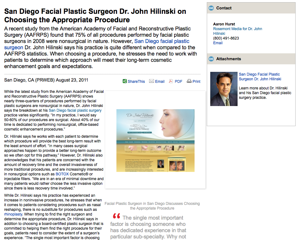 San Diego Facial Plastic Surgeon Discusses Choosing Procedures facial, plastic, surgeon, surgery, san, diego, ca